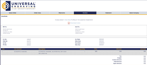 download invoice